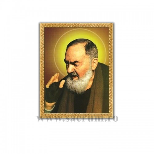 Icoana pe panza Padre Pio